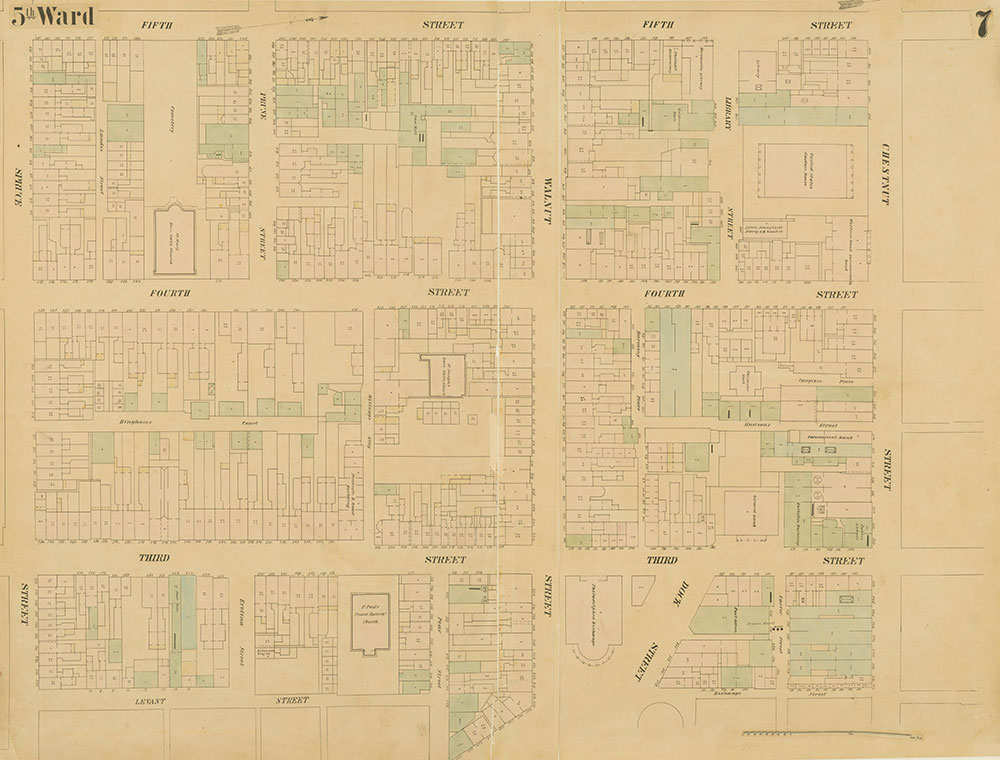 Maps of the City of Philadelphia, 1858-1860, Plate 7