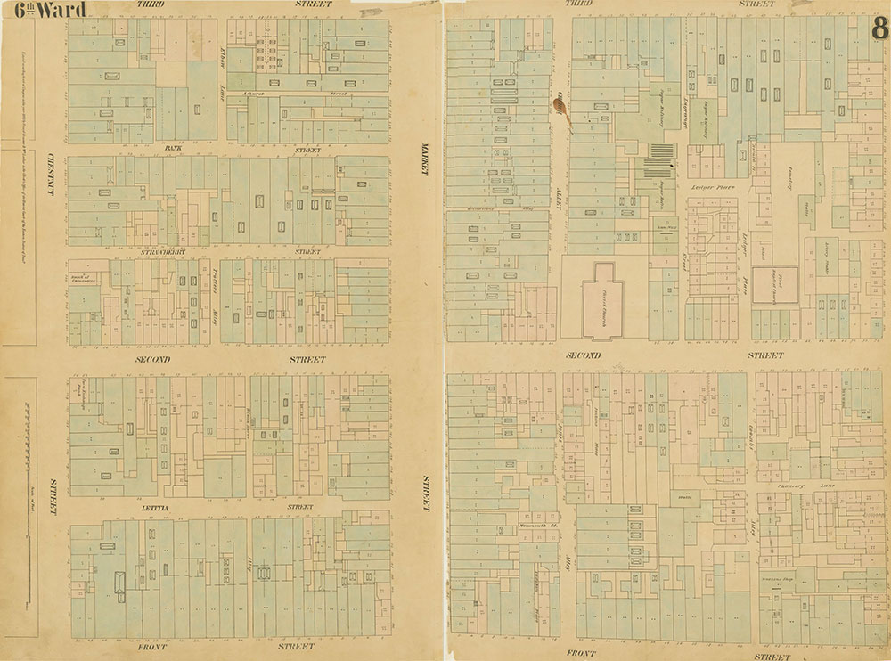 Maps of the City of Philadelphia, 1858-1860, Plate 8