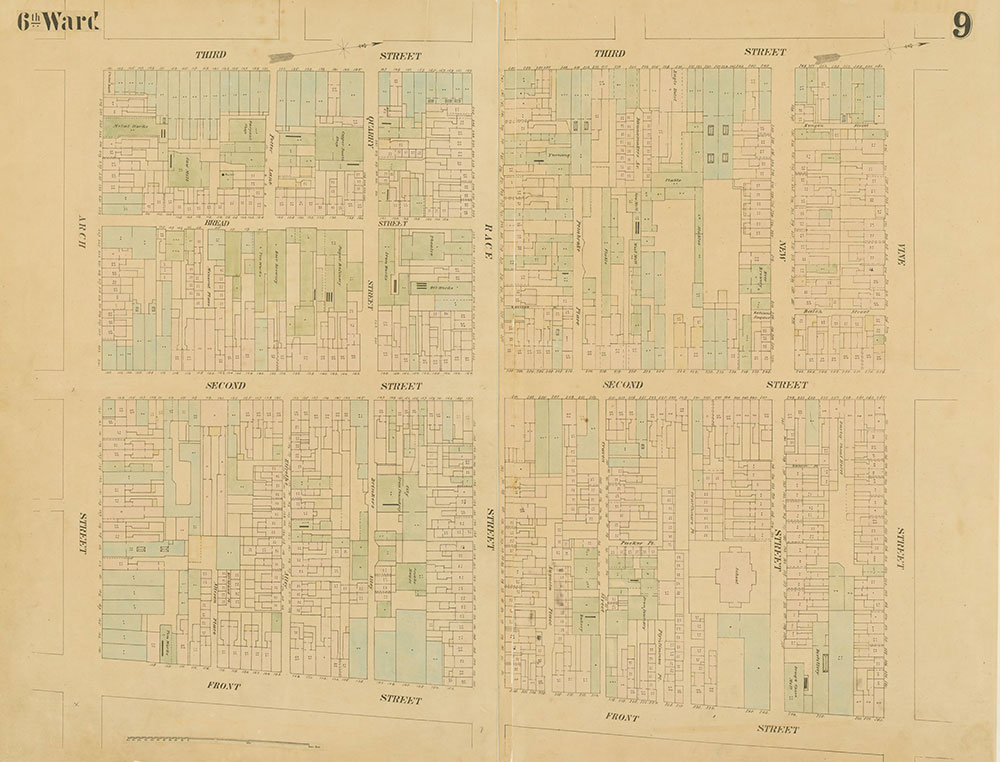 Maps of the City of Philadelphia, 1858-1860, Plate 9