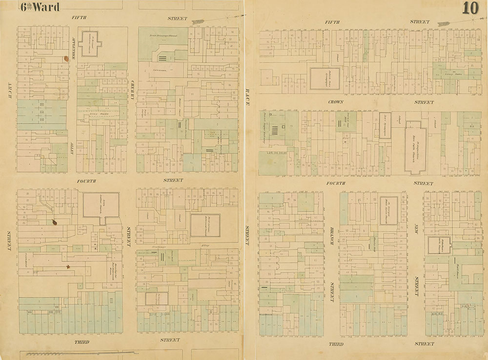 Maps of the City of Philadelphia, 1858-1860, Plate 10
