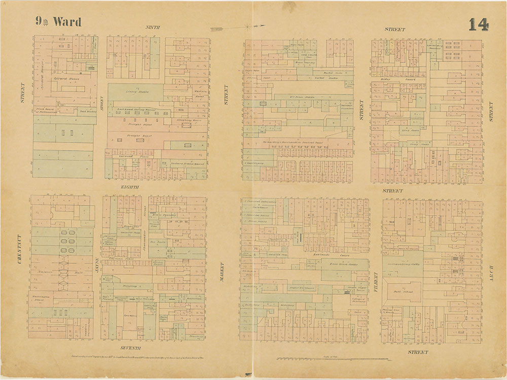 Maps of the City of Philadelphia, 1858-1860, Plate 14