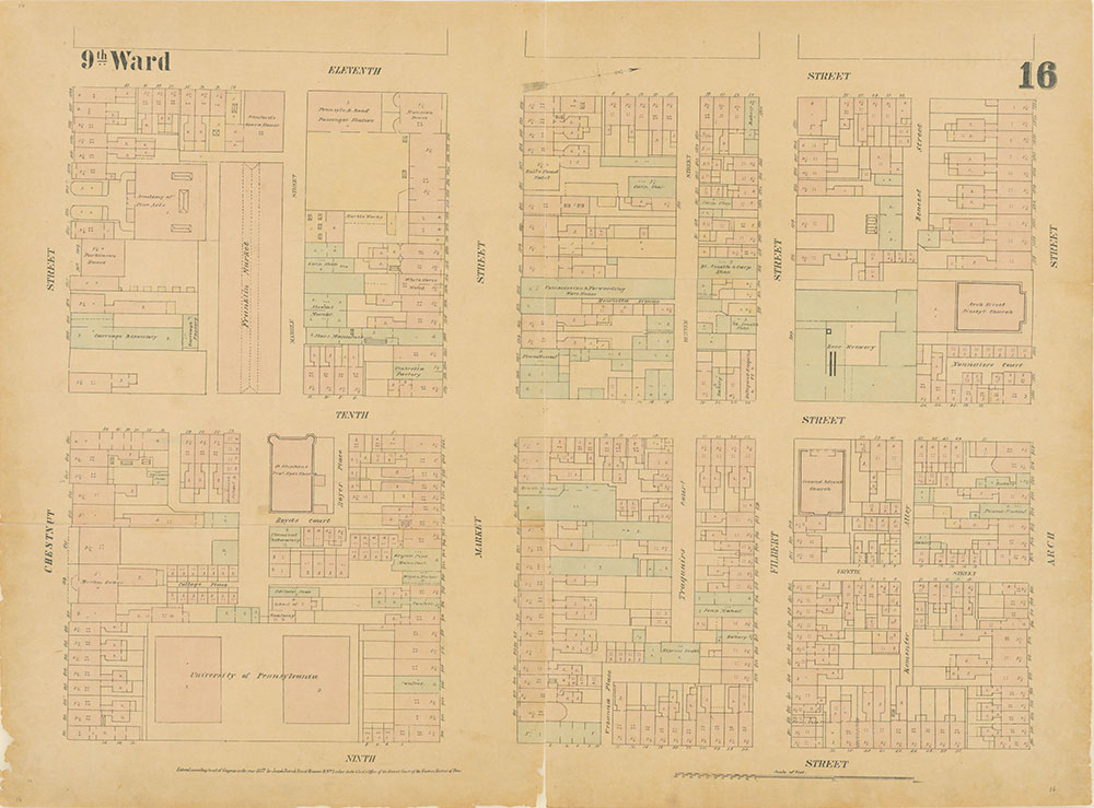 Maps of the City of Philadelphia, 1858-1860, Plate 16