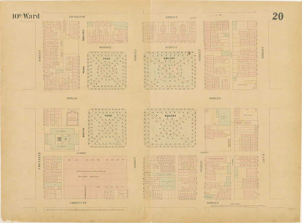 Maps of the City of Philadelphia, 1858-1860, Plate 20