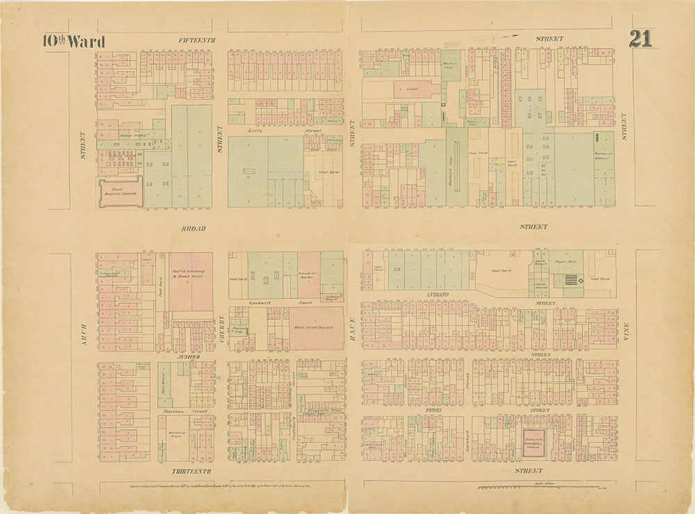 Maps of the City of Philadelphia, 1858-1860, Plate 21