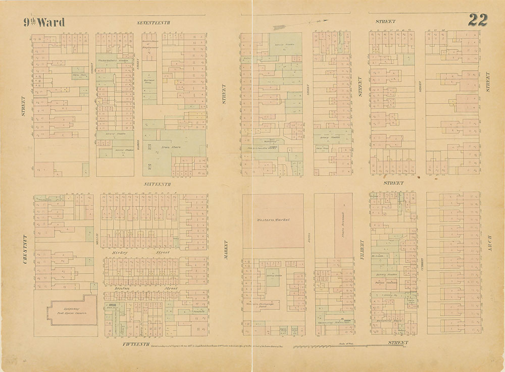 Maps of the City of Philadelphia, 1858-1860, Plate 22