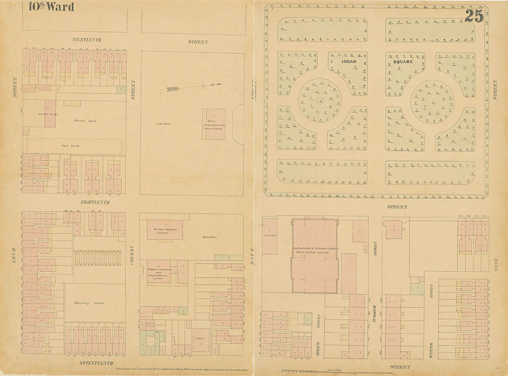 Maps of the City of Philadelphia, 1858-1860, Plate 25