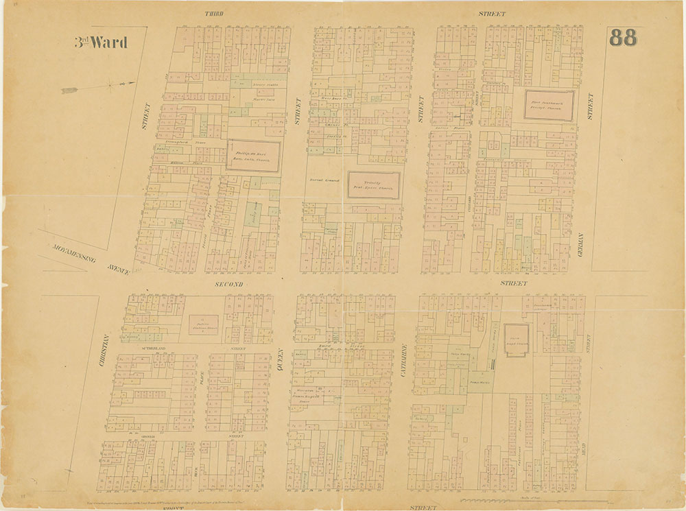 Maps of the City of Philadelphia, 1858-1860, Plate 88