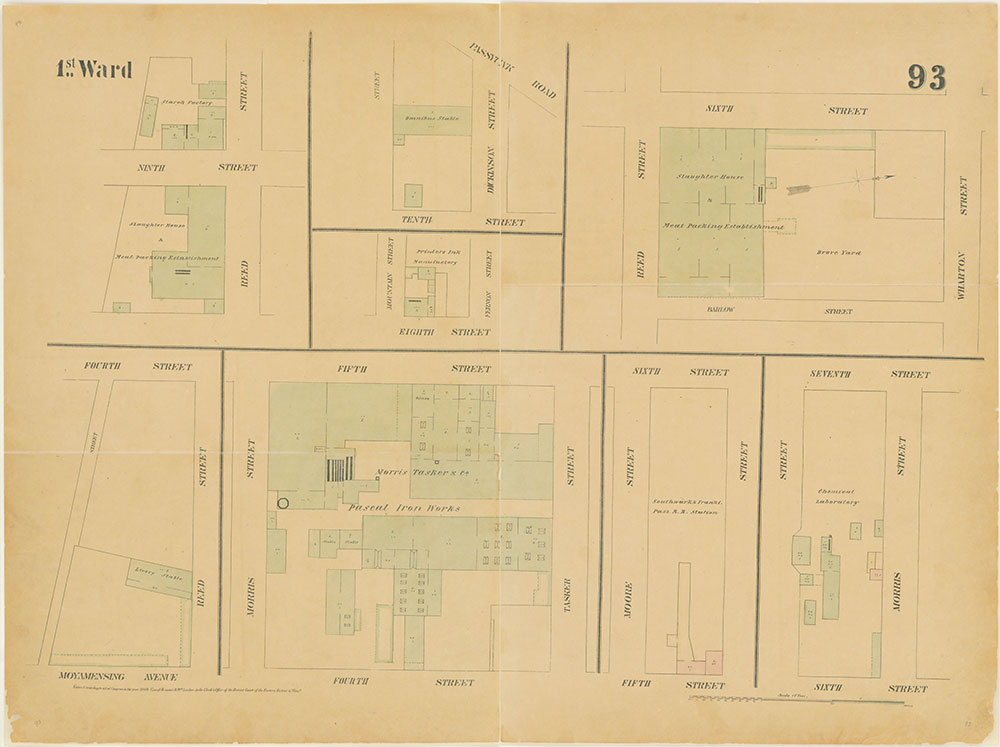 Maps of the City of Philadelphia, 1858-1860, Plate 93