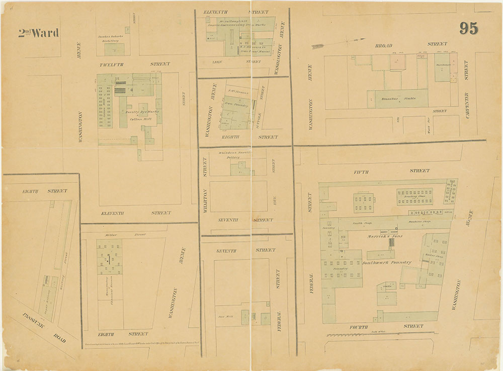 Maps of the City of Philadelphia, 1858-1860, Plate 95