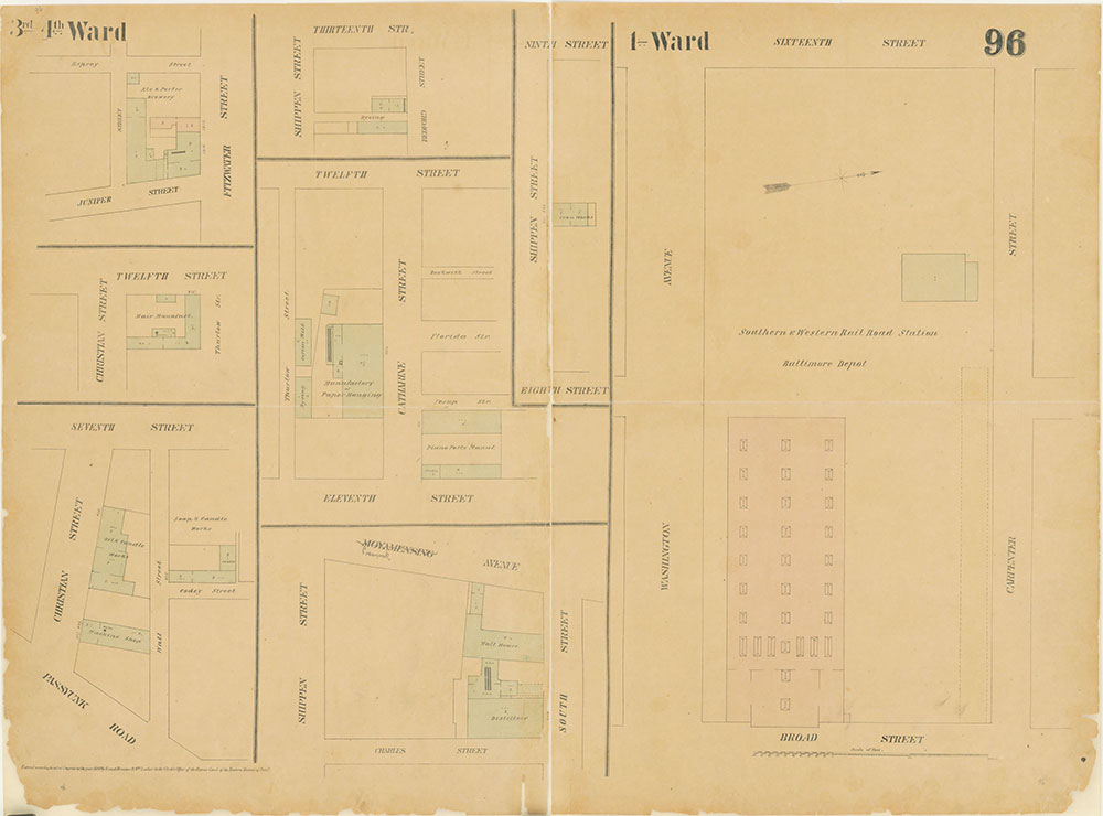 Maps of the City of Philadelphia, 1858-1860, Plate 96