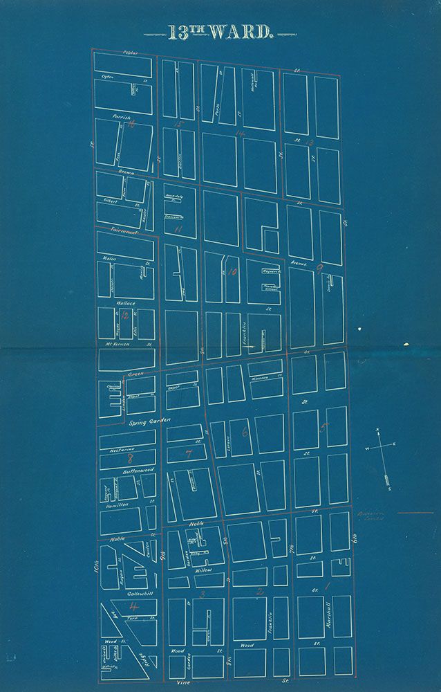 Atlas of the City of Philadelphia by Wards, Ward 13