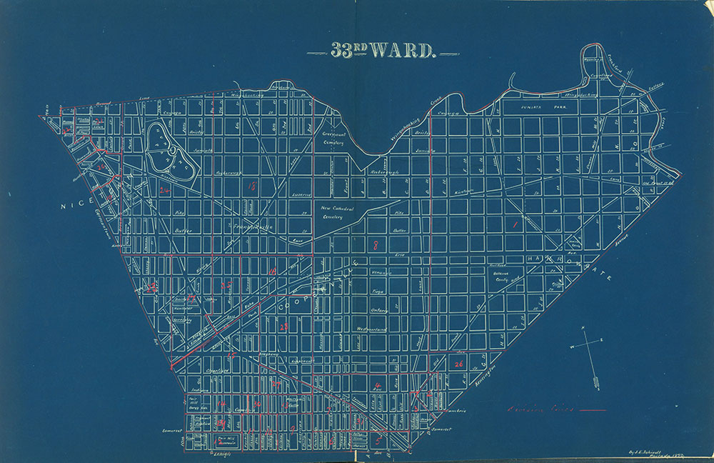 Atlas of the City of Philadelphia by Wards, Ward 33