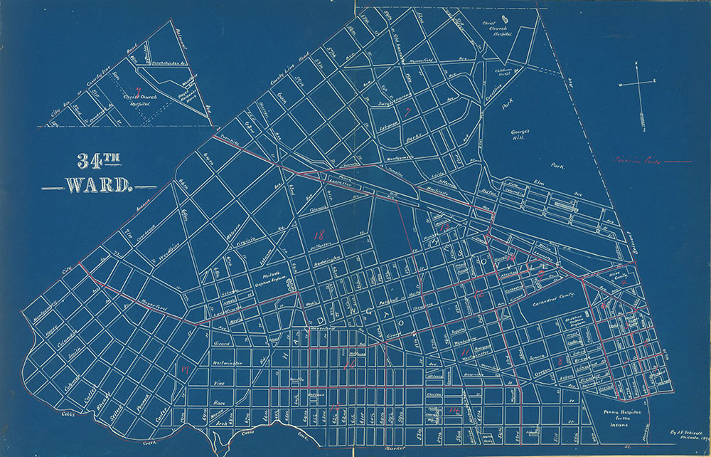 Atlas of the City of Philadelphia by Wards, Ward 34