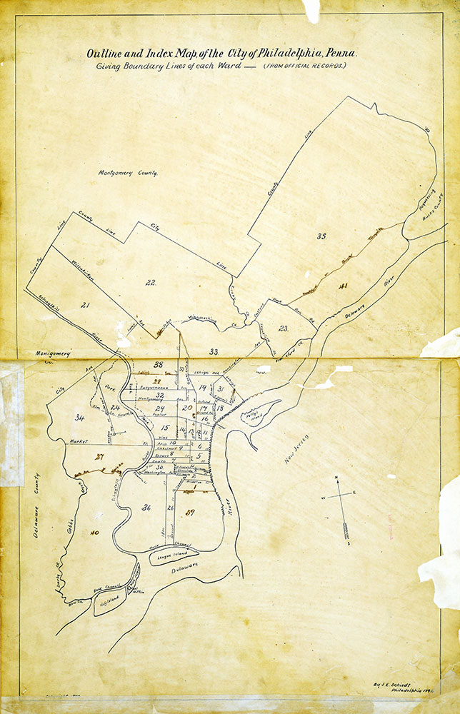 Atlas of the City of Philadelphia by Wards, Index