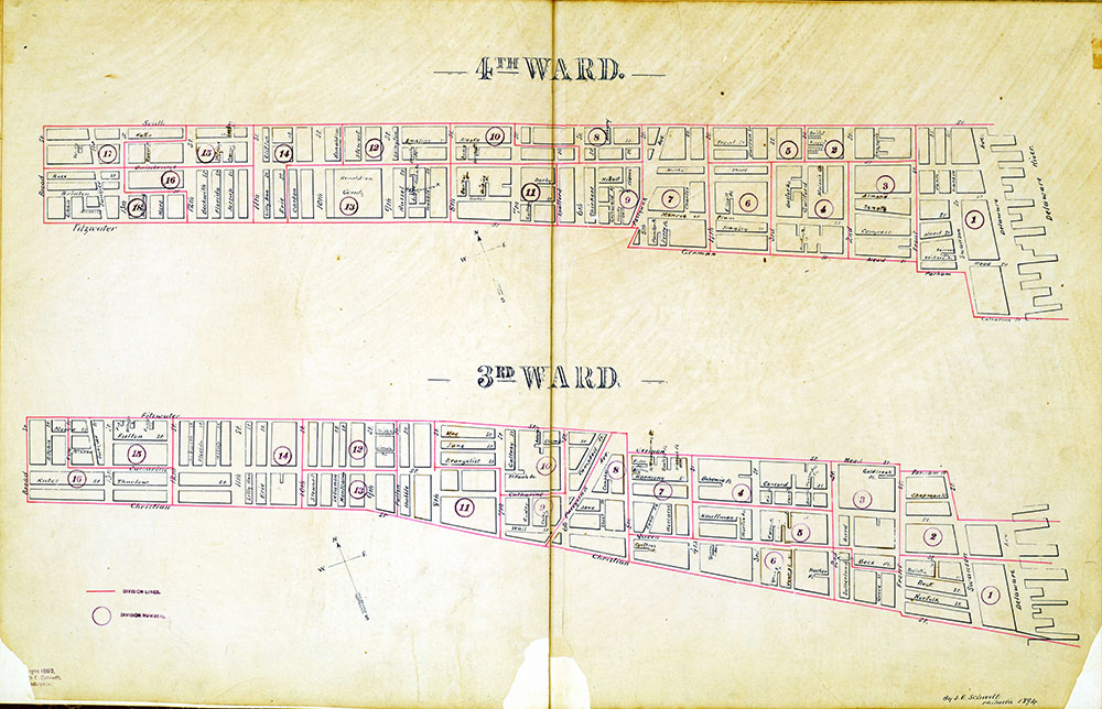 Atlas of the City of Philadelphia by Wards, Ward 3-4
