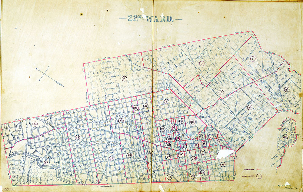 Atlas of the City of Philadelphia by Wards, Ward 22