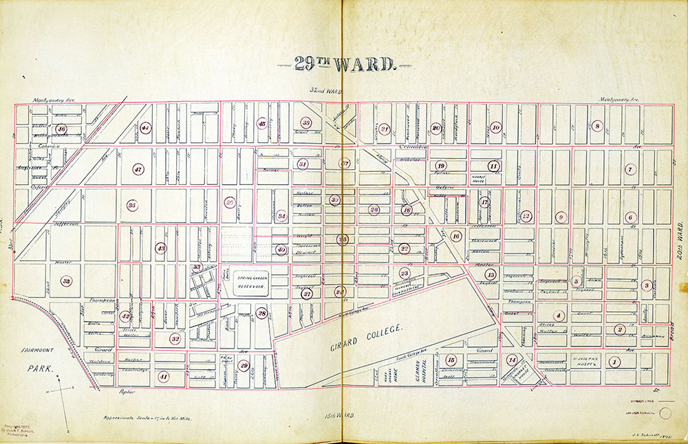 Atlas of the City of Philadelphia by Wards, Ward 29