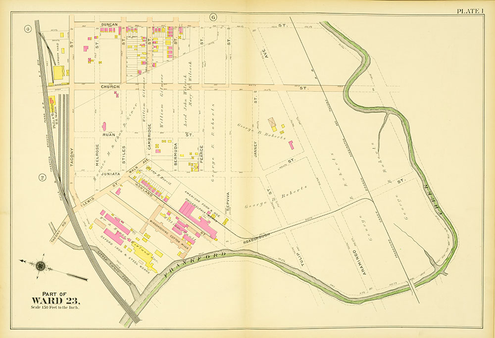 Atlas of the 23rd, 35th, & 41st Wards of the City of Philadelphia, Plate 1
