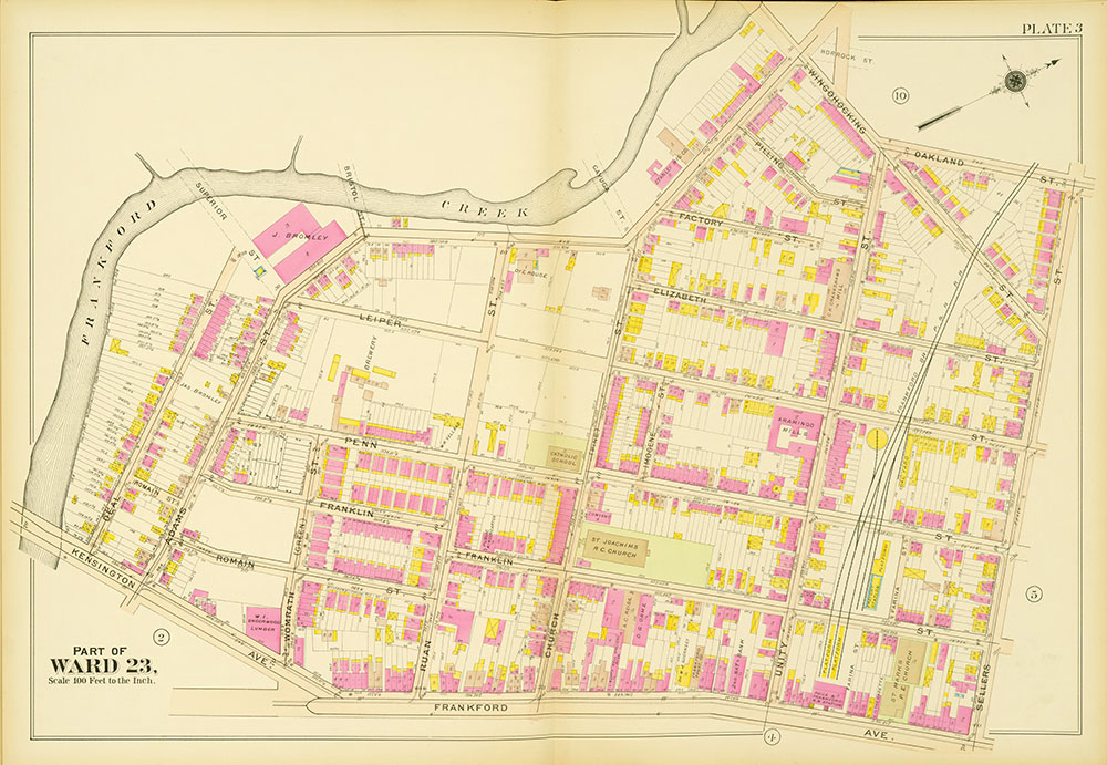 Atlas of the 23rd, 35th, & 41st Wards of the City of Philadelphia, Plate 3