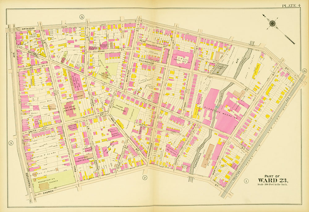 Atlas of the 23rd, 35th, & 41st Wards of the City of Philadelphia, Plate 4