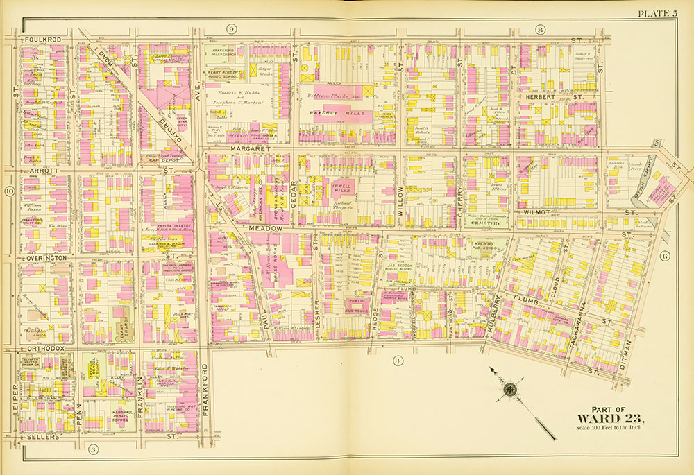 Atlas of the 23rd, 35th, & 41st Wards of the City of Philadelphia, Plate 5
