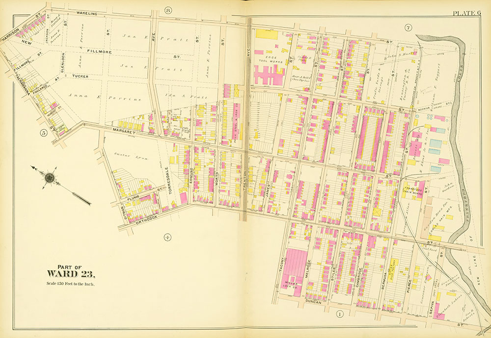 Atlas of the 23rd, 35th, & 41st Wards of the City of Philadelphia, Plate 6