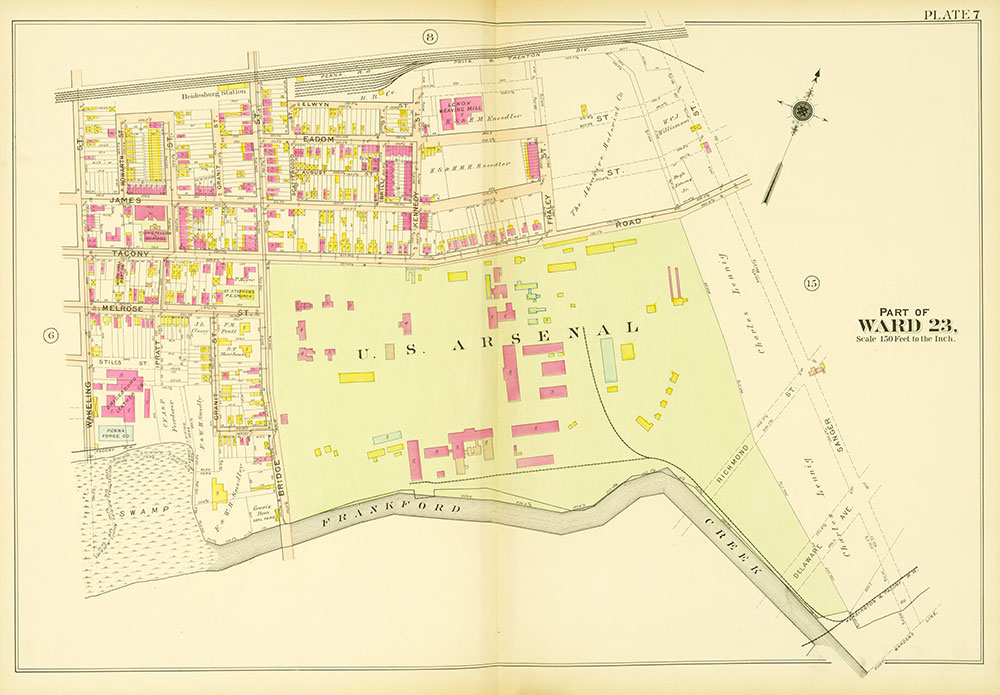 Atlas of the 23rd, 35th, & 41st Wards of the City of Philadelphia, Plate 7