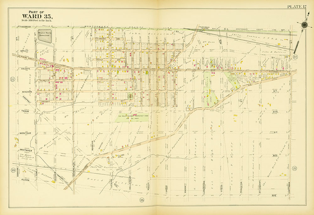 Atlas of the 23rd, 35th, & 41st Wards of the City of Philadelphia, Plate 12