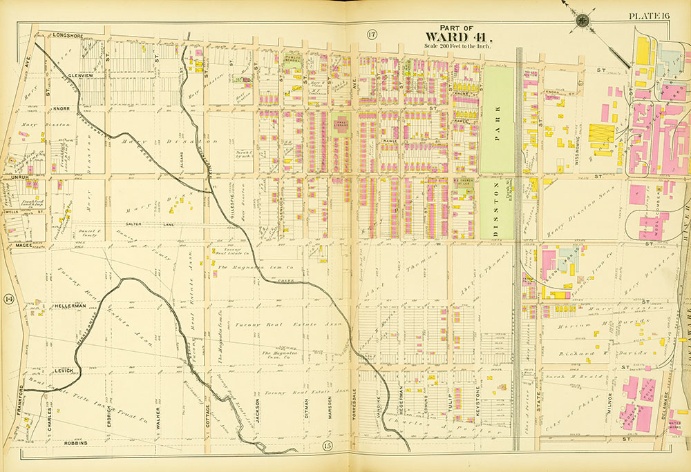 Atlas of the 23rd, 35th, & 41st Wards of the City of Philadelphia, Plate 16