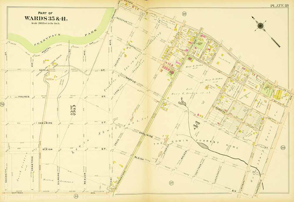 Atlas of the 23rd, 35th, & 41st Wards of the City of Philadelphia, Plate 18
