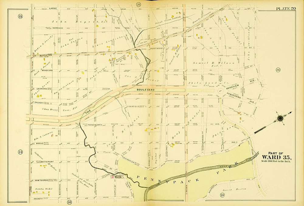 Atlas of the 23rd, 35th, & 41st Wards of the City of Philadelphia, Plate 20