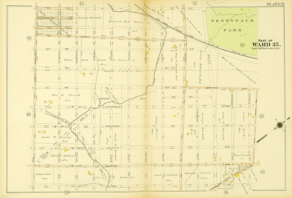 Atlas of the 23rd, 35th, & 41st Wards of the City of Philadelphia, Plate 21