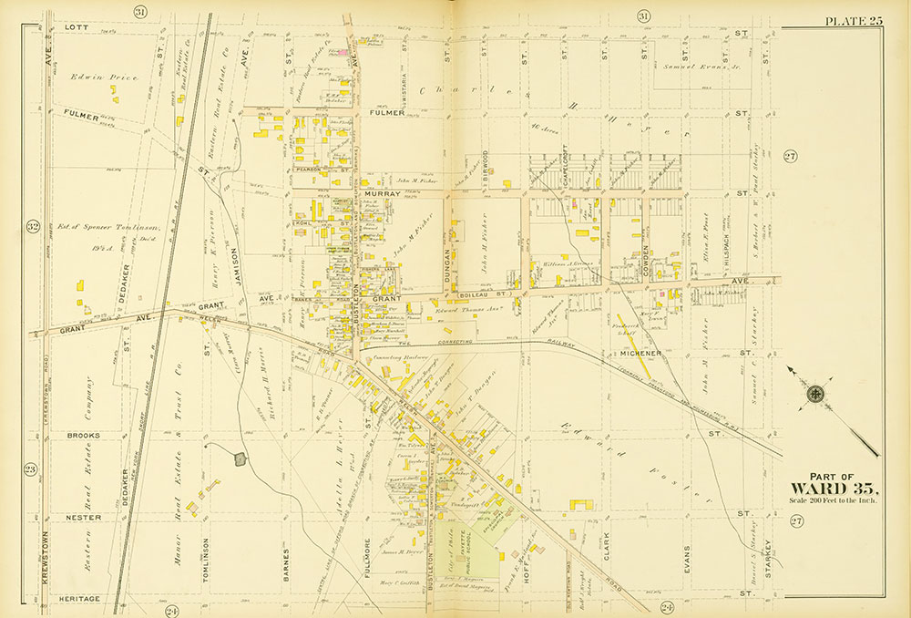 Atlas of the 23rd, 35th, & 41st Wards of the City of Philadelphia, Plate 25