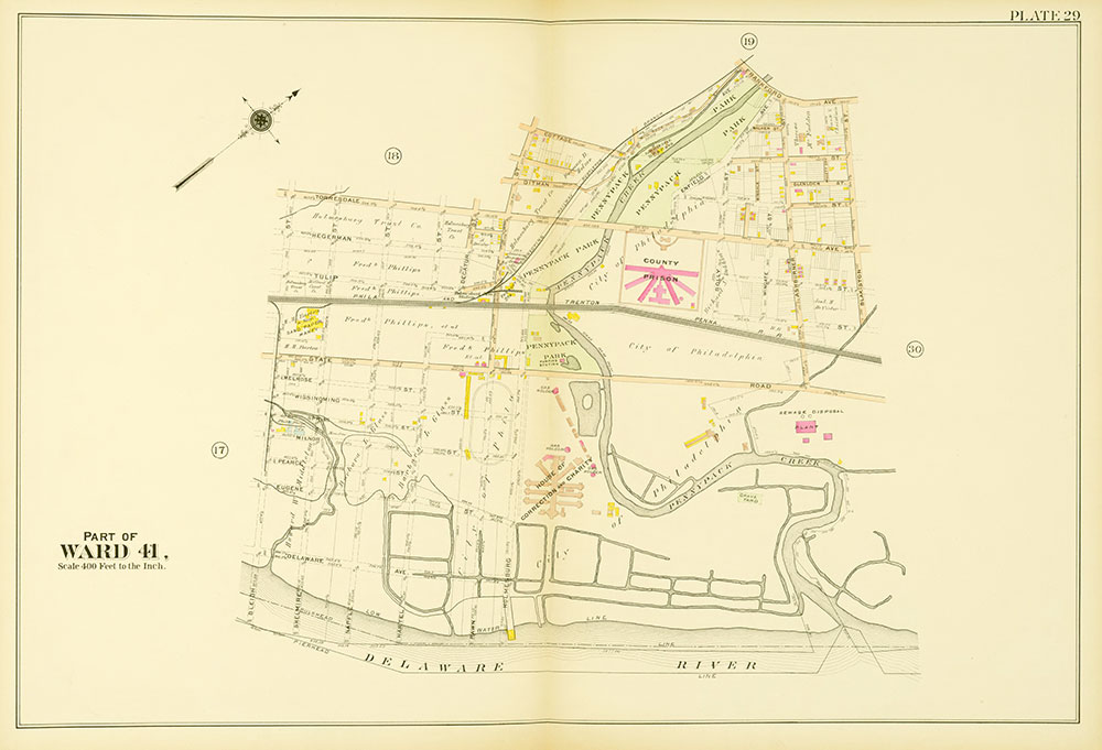 Atlas of the 23rd, 35th, & 41st Wards of the City of Philadelphia, Plate 29