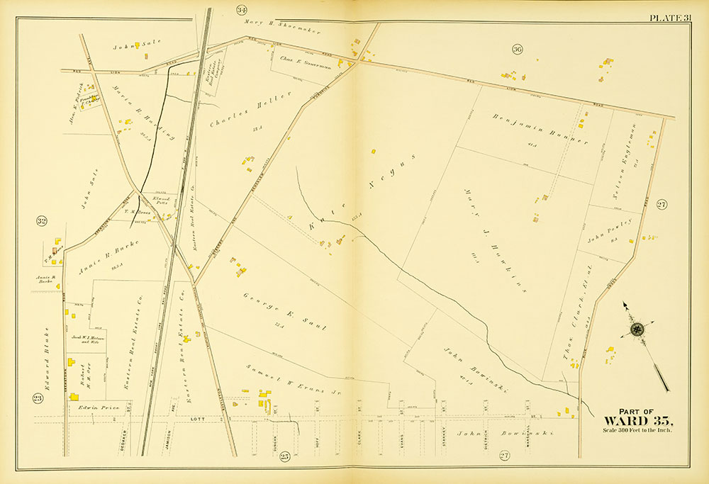 Atlas of the 23rd, 35th, & 41st Wards of the City of Philadelphia, Plate 31