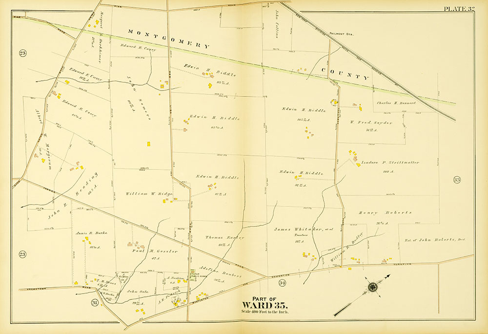 Atlas of the 23rd, 35th, & 41st Wards of the City of Philadelphia, Plate 32