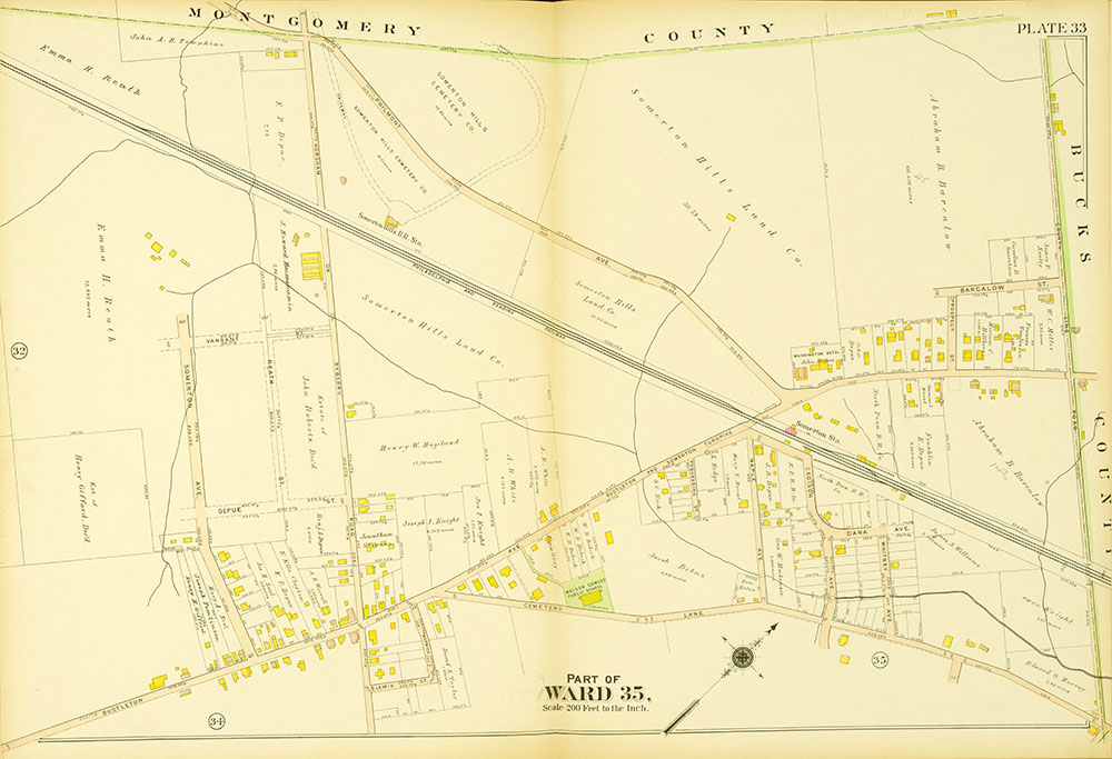 Atlas of the 23rd, 35th, & 41st Wards of the City of Philadelphia, Plate 33