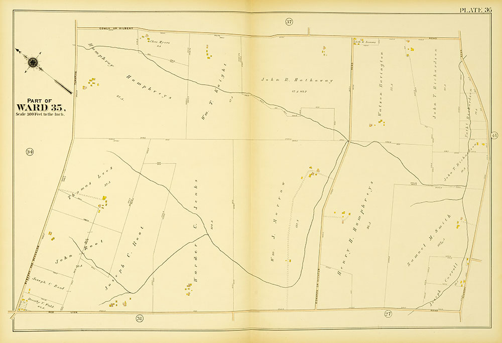 Atlas of the 23rd, 35th, & 41st Wards of the City of Philadelphia, Plate 36