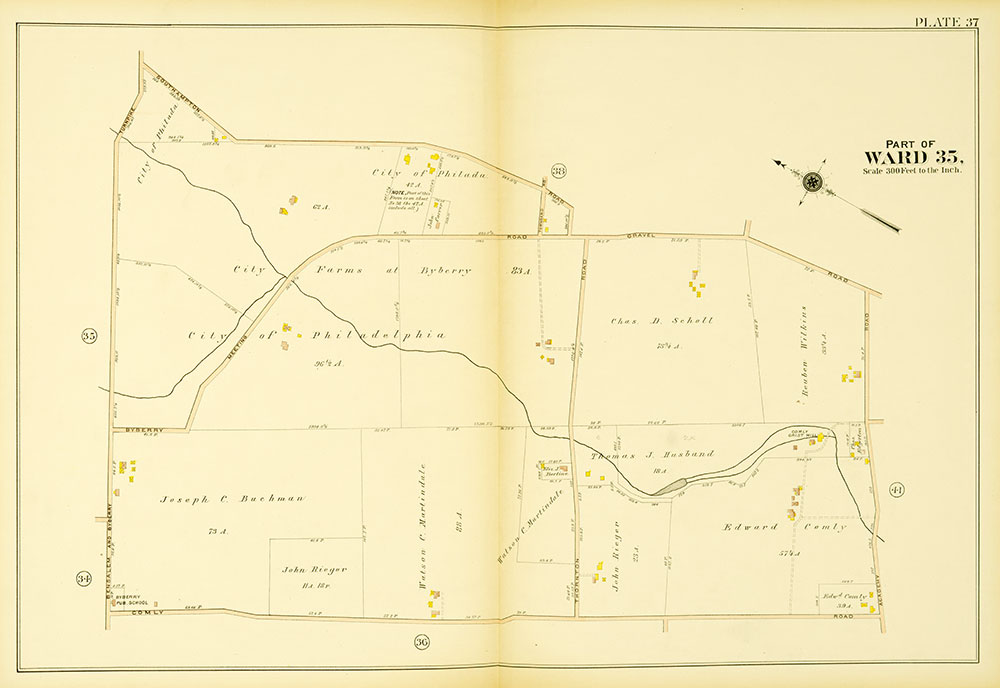 Atlas of the 23rd, 35th, & 41st Wards of the City of Philadelphia, Plate 37