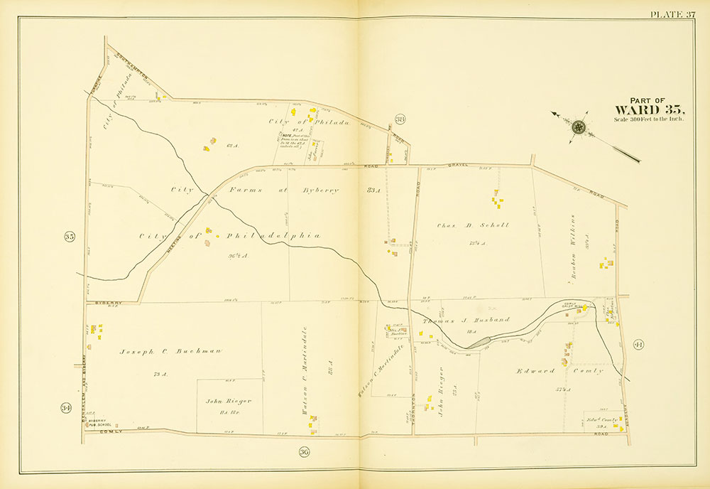 Atlas of the 23rd, 35th, & 41st Wards of the City of Philadelphia, Plate 38