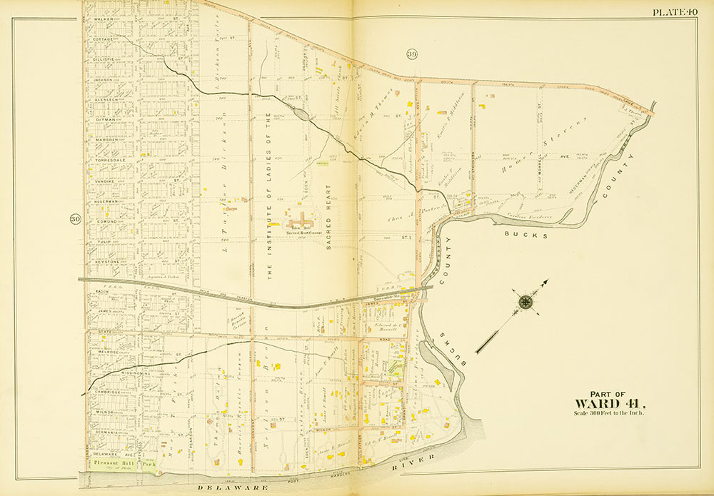 Atlas of the 23rd, 35th, & 41st Wards of the City of Philadelphia, Plate 40