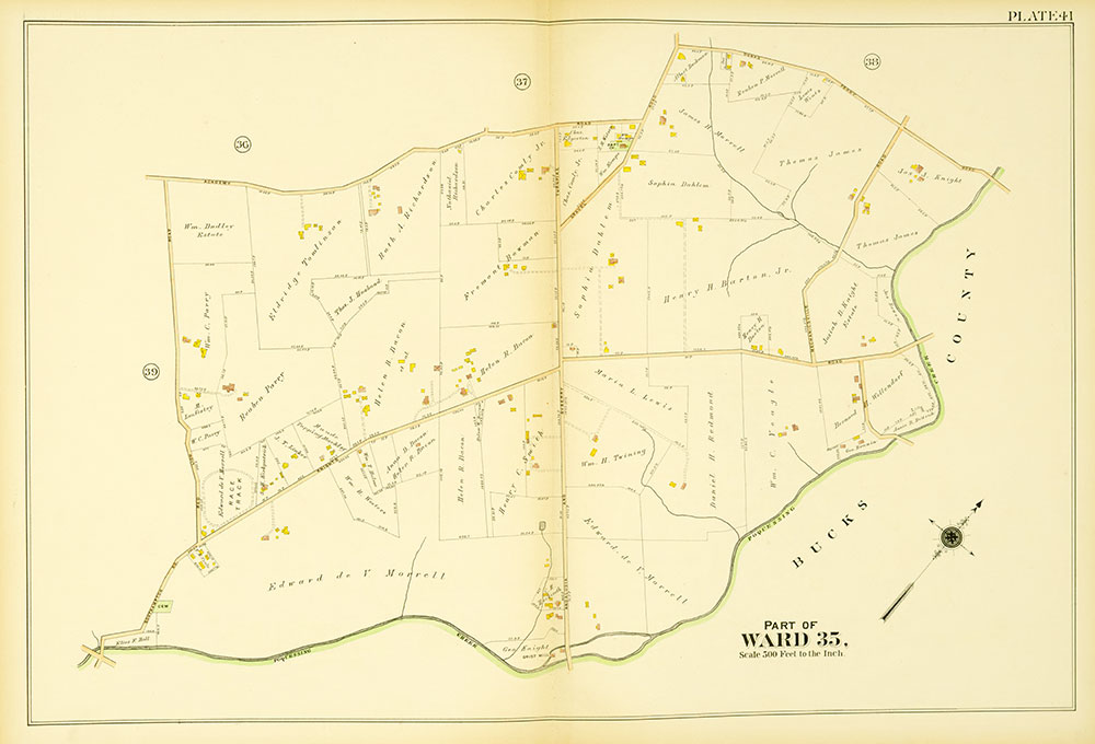 Atlas of the 23rd, 35th, & 41st Wards of the City of Philadelphia, Plate 41