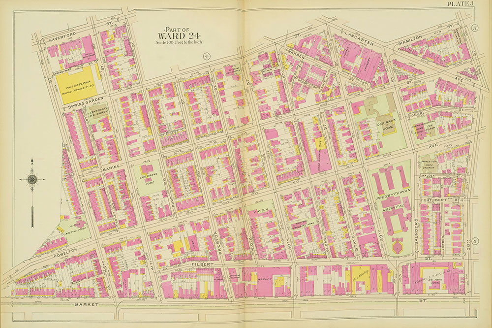 Atlas of the 24th, 34th & 44th Wards of the City of Philadelphia, 1911-1912, Plate 3