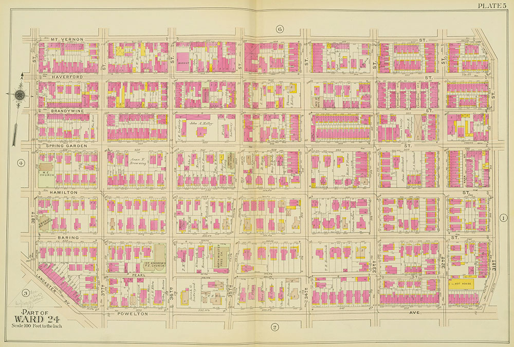 Atlas of the 24th, 34th & 44th Wards of the City of Philadelphia, 1911-1912, Plate 5
