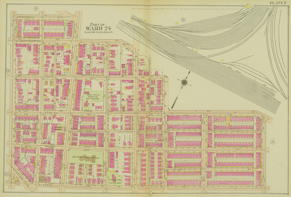 Atlas of the 24th, 34th & 44th Wards of the City of Philadelphia, 1911-1912, Plate 7
