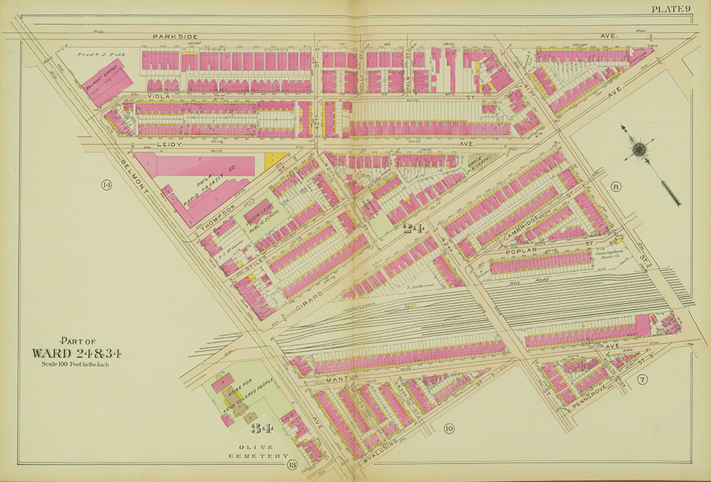 Atlas of the 24th, 34th & 44th Wards of the City of Philadelphia, 1911-1912, Plate 9