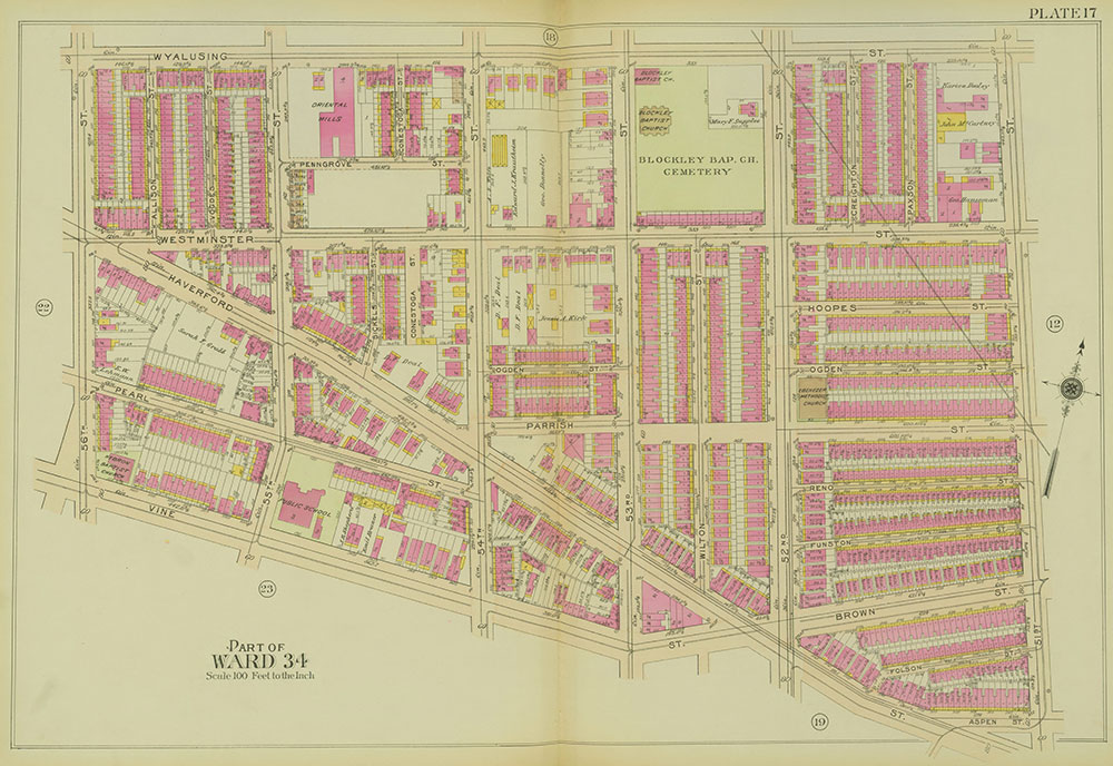 Atlas of the 24th, 34th & 44th Wards of the City of Philadelphia, 1911-1912, Plate 17