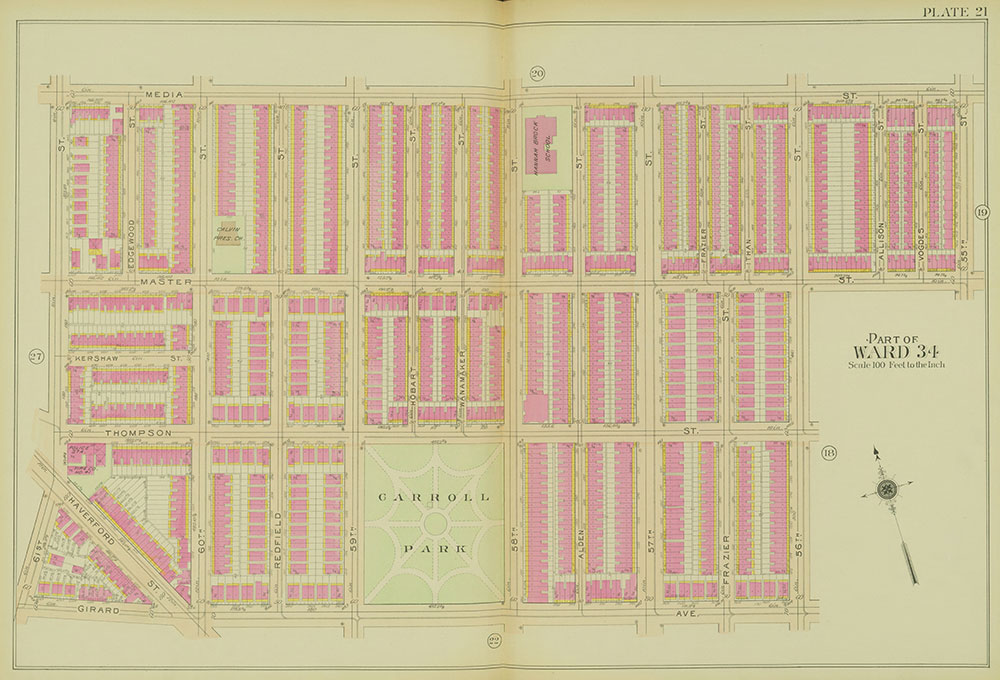 Atlas of the 24th, 34th & 44th Wards of the City of Philadelphia, 1911-1912, Plate 21