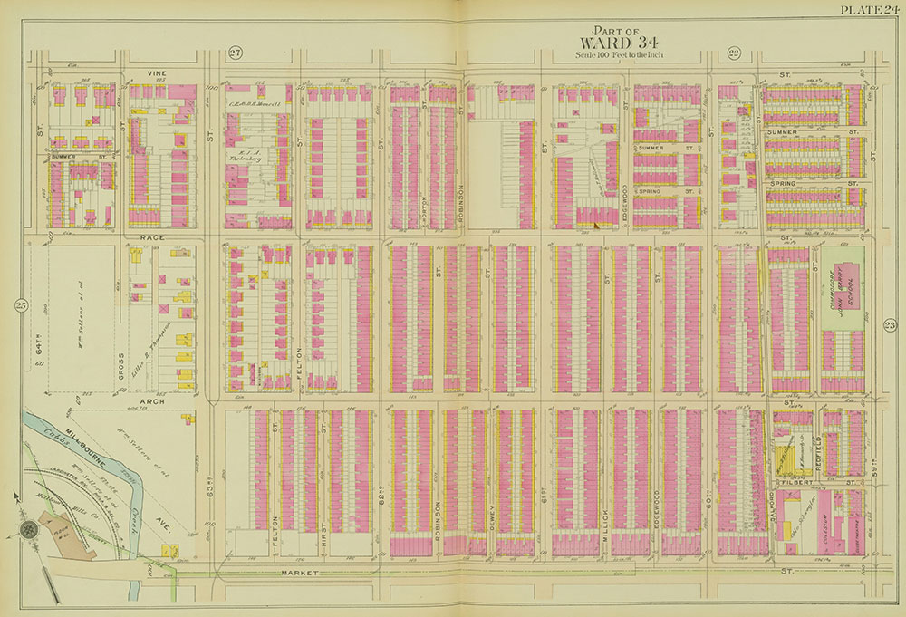 Atlas of the 24th, 34th & 44th Wards of the City of Philadelphia, 1911-1912, Plate 24