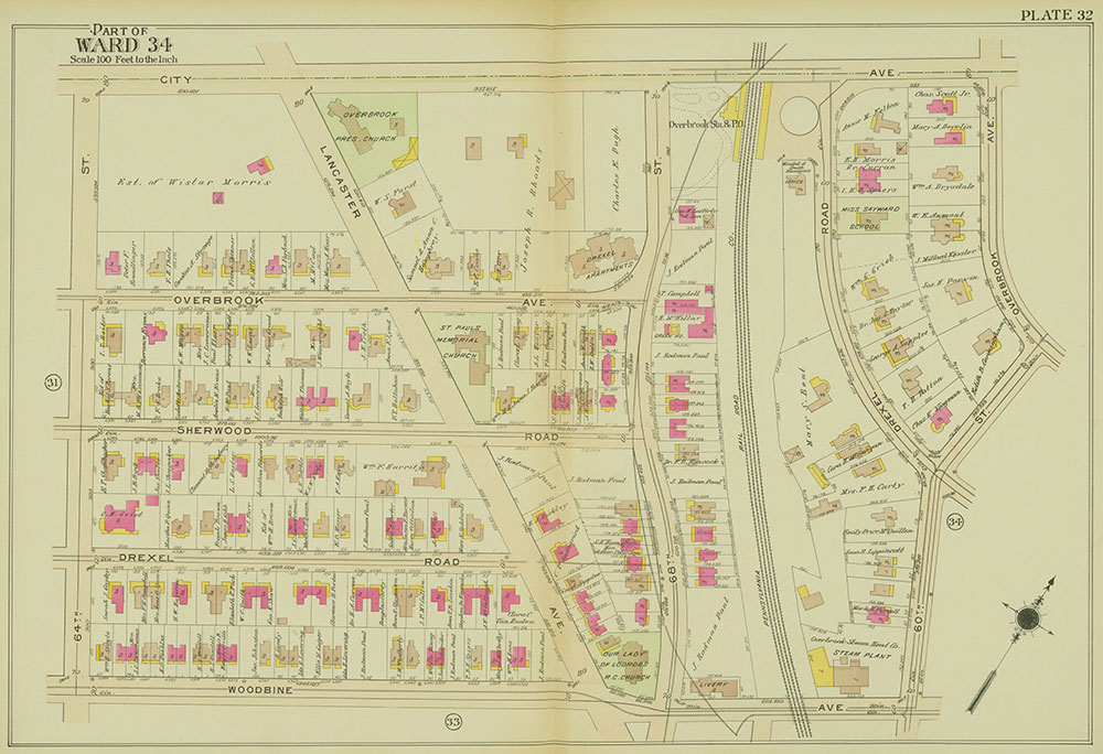 Atlas of the 24th, 34th & 44th Wards of the City of Philadelphia, 1911-1912, Plate 32